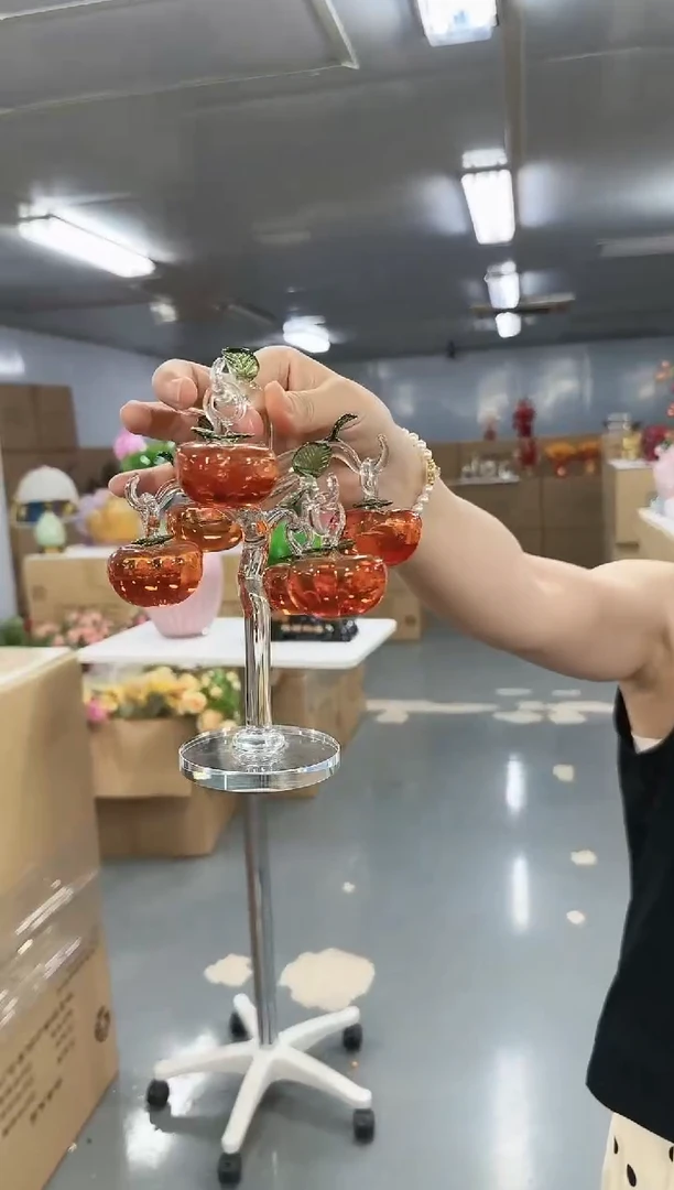 花间集水晶琉璃摆件   柿子