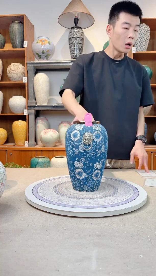 瓶孤品 瑕疵陶瓷花瓶  a598