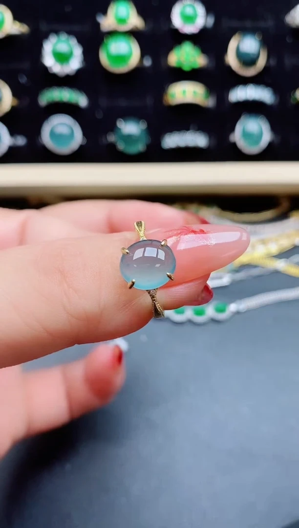 【闪购商品】翡翠戒指银S925镶嵌321321