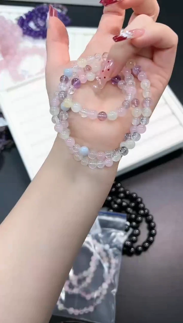 【闪购商品】水晶手串未镶嵌7d多样性发其一/1条默认微瑕