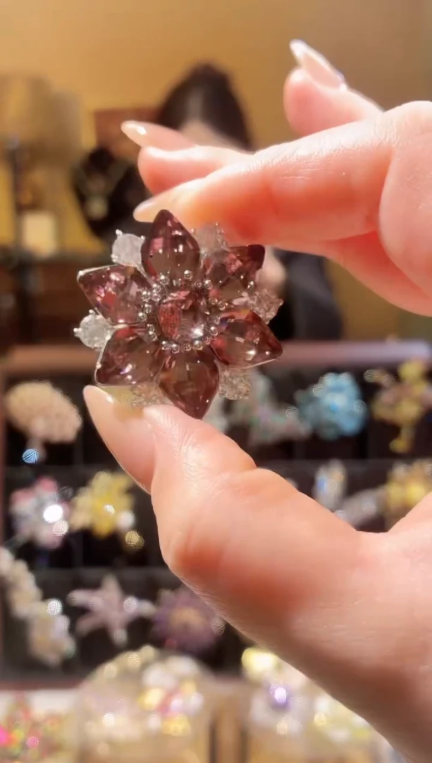 合成立方氧化锆铜合金闪耀紫雪花