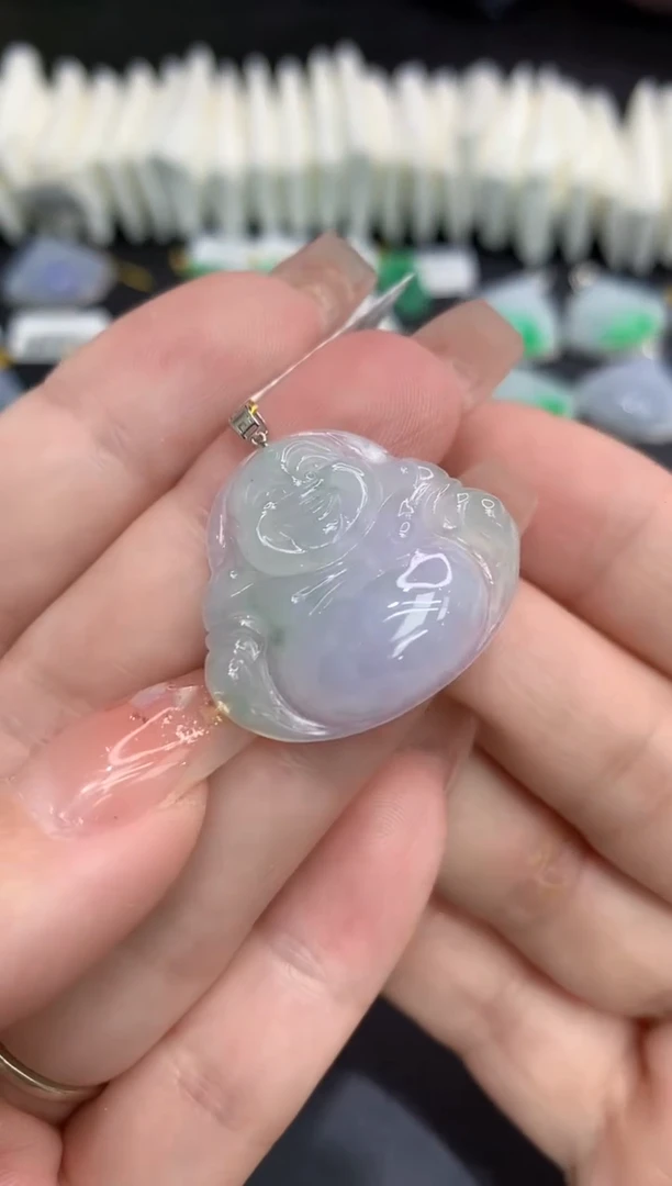 吊坠(不含链)18K金镶嵌翡翠1111111111111