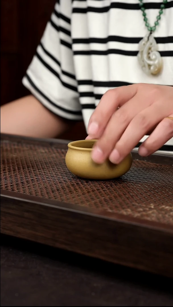 茶壶紫砂黄金段普洱杯