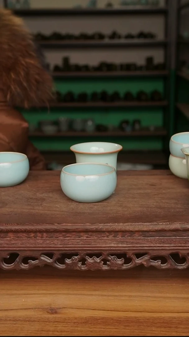 杯青*天蓝釉小禅定杯纯体验