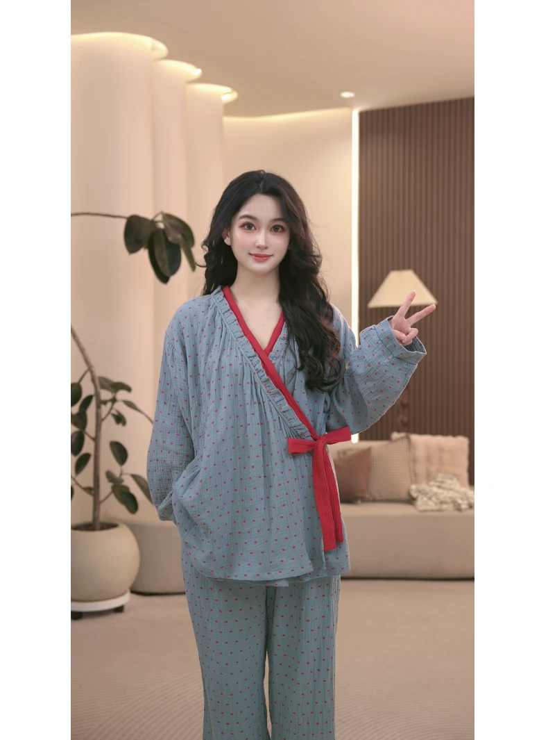 DM定制【沁蓝绯韵】设计款家居服套装