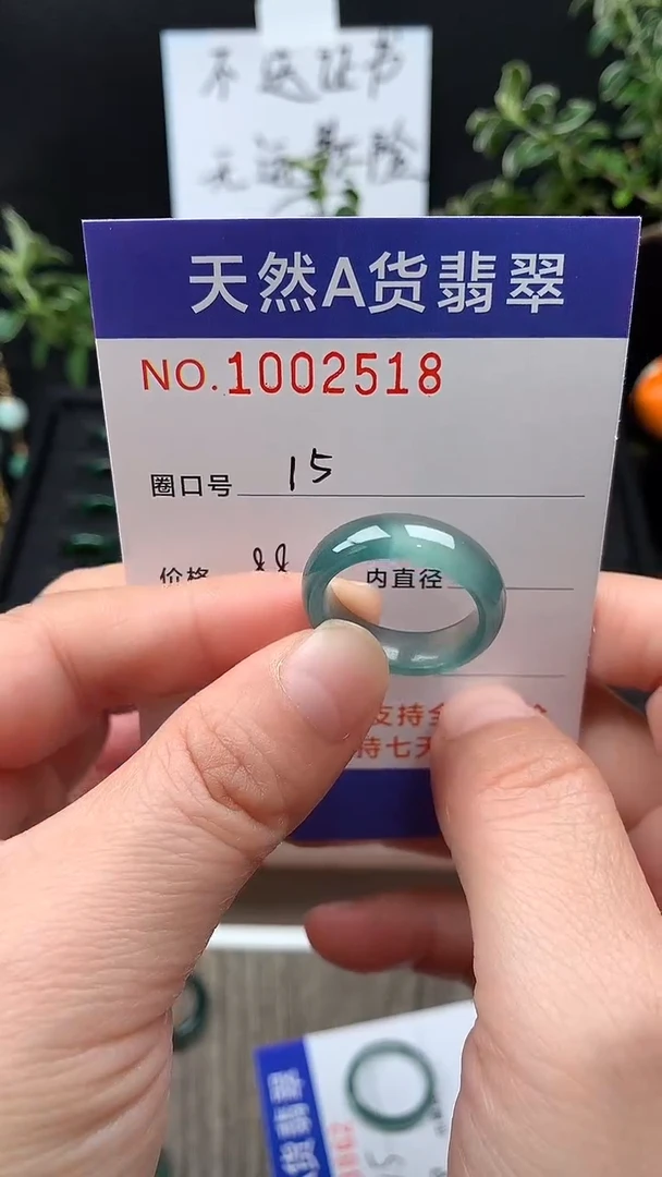 未镶嵌戒指翡翠15#