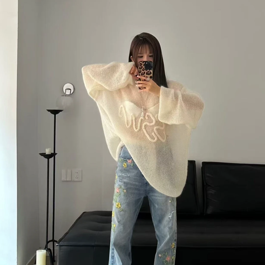 【LOCAT】 senseaweek  logo钩花针织衫  YY001