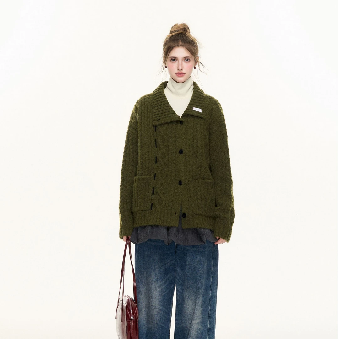 SPEAR YOUTH“野生浆果”羊毛韩系针织衫开衫外套百搭休闲毛衣