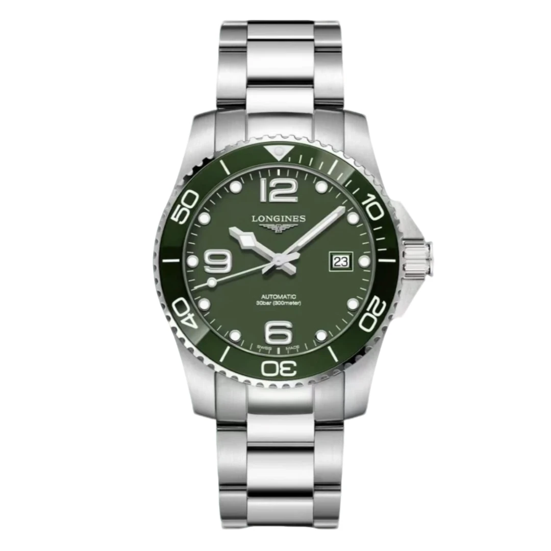 99新 Longines/浪琴 康卡斯系列/21年全套/41表径/陶瓷圈