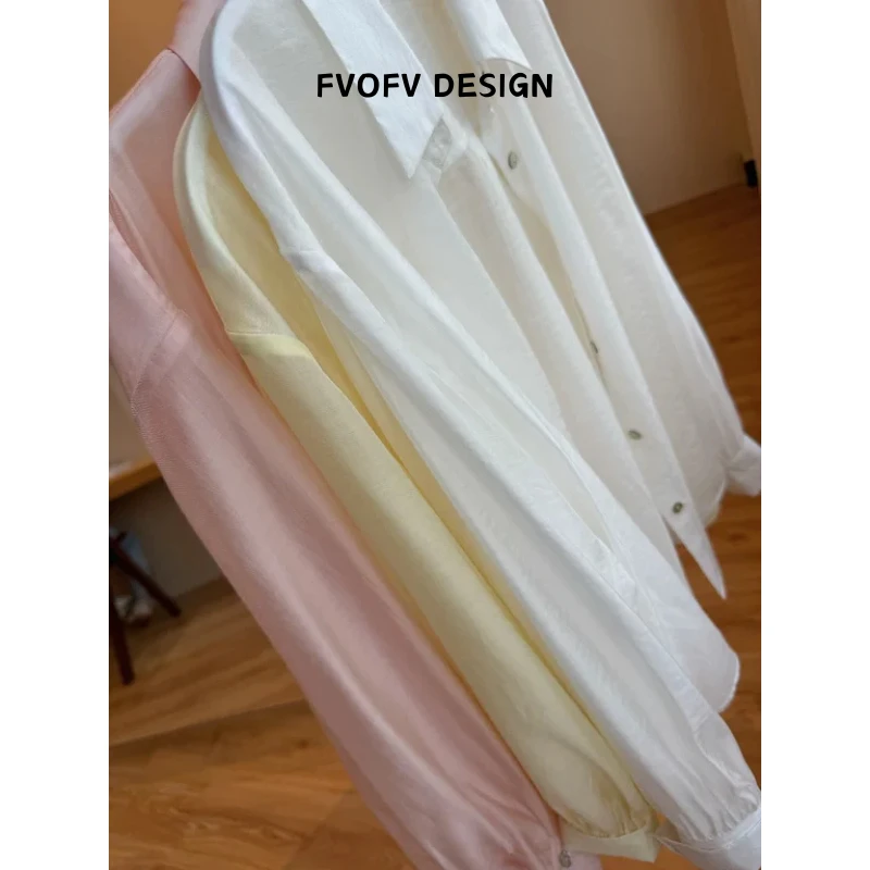 FVOFV（轻氧衬衫）薄！薄！薄！重磅珠光醋酸天丝高级感防晒衬衫FH095