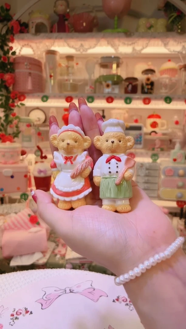 小熊冰箱贴2个——手工制作品质好！