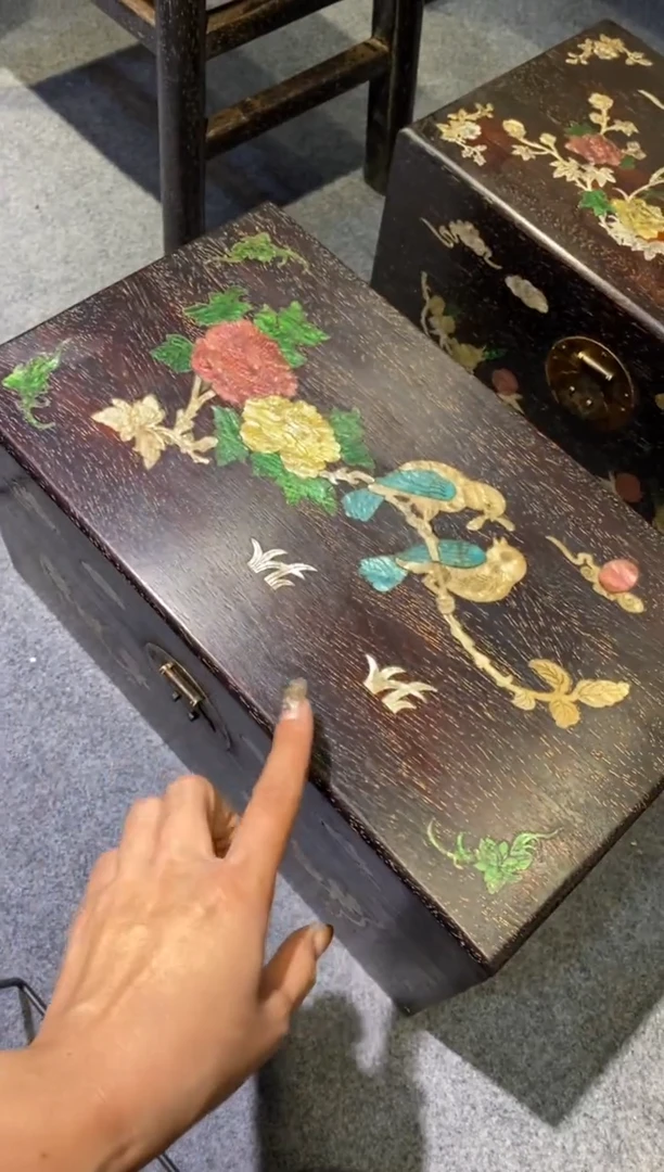 木紫檀拆件雕刻板以直播间实物为准微瑕老物件