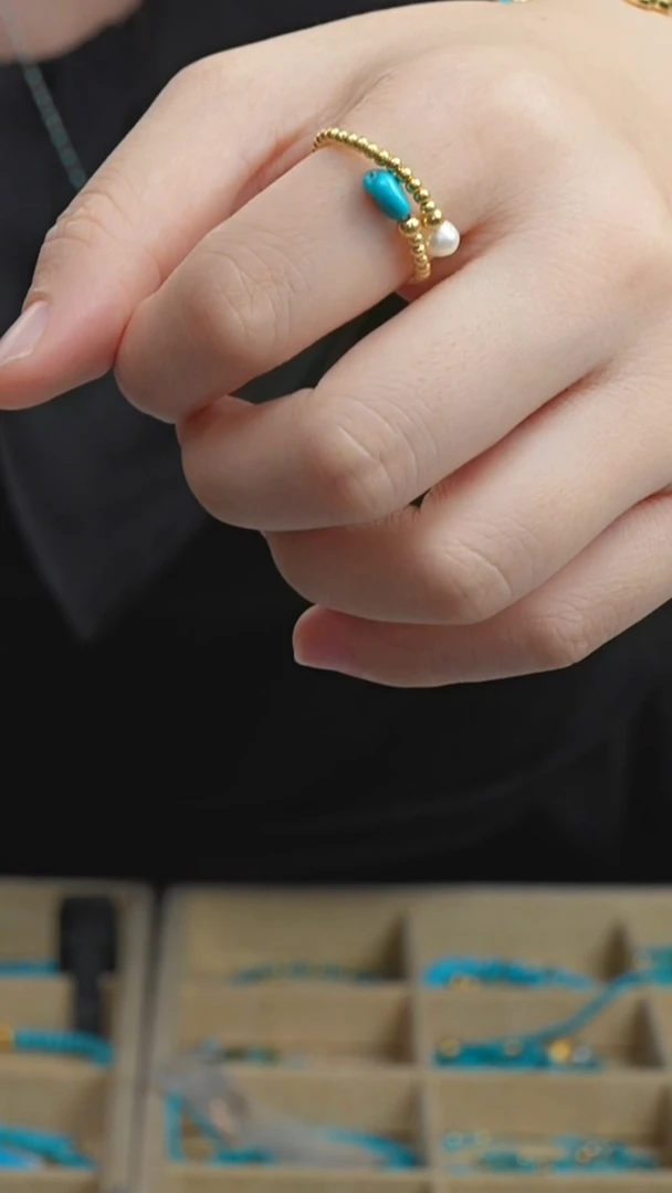 银S925镶嵌绿松石戒指【闫闫专属】XZ0788BZ