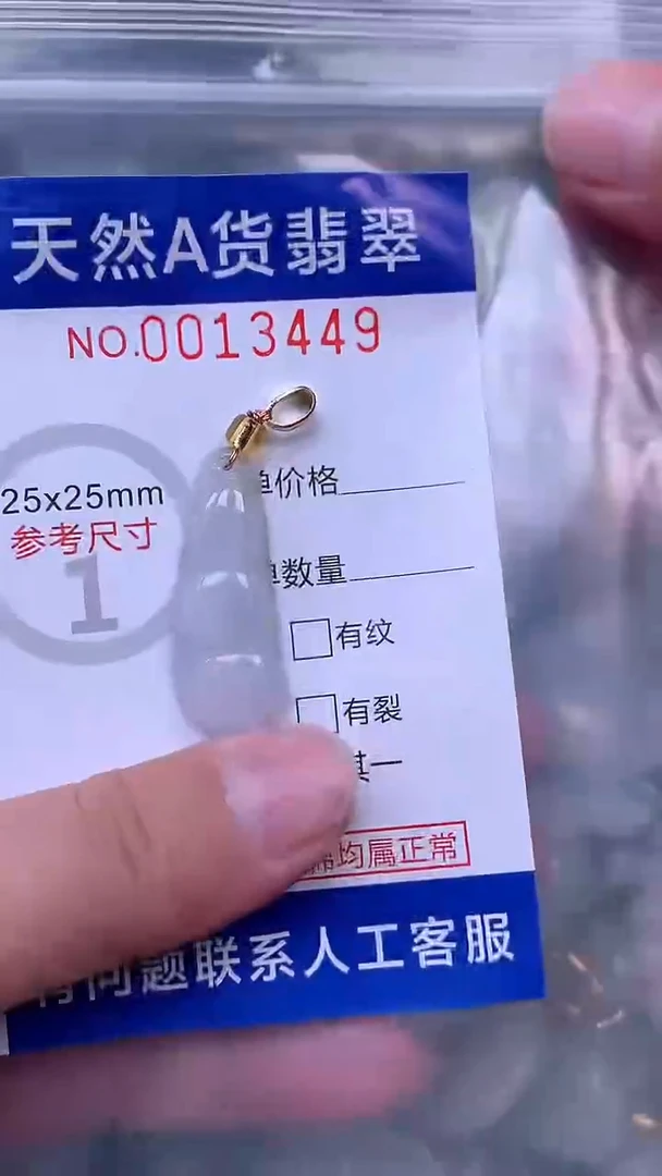 吊坠(赠链)未镶嵌翡翠1