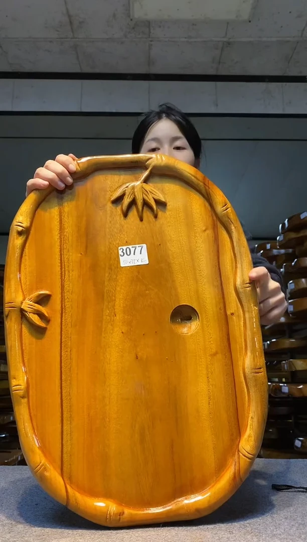 实木原木茶盘 一物一拍(不含配件）