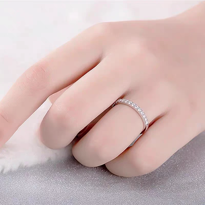 【南非高定】 时尚百搭直排PP戒指0.2ct