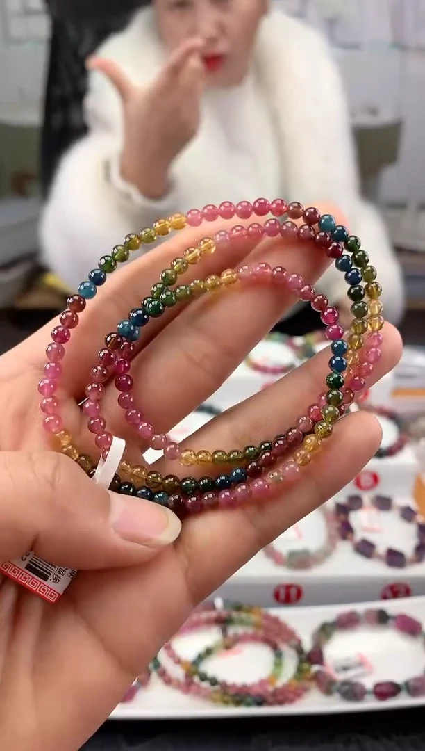 未镶嵌手串碧玺 多样性发一条