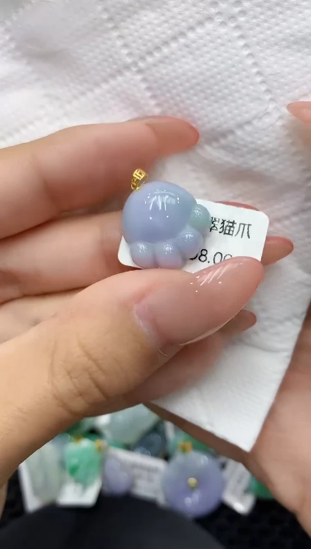 颈饰18K金镶嵌翡翠11111111