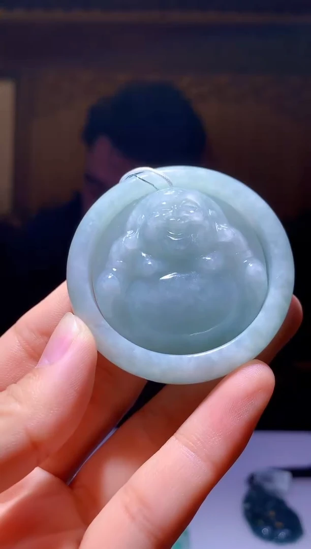 定制翡翠未镶嵌1004hm-毛货挂件17