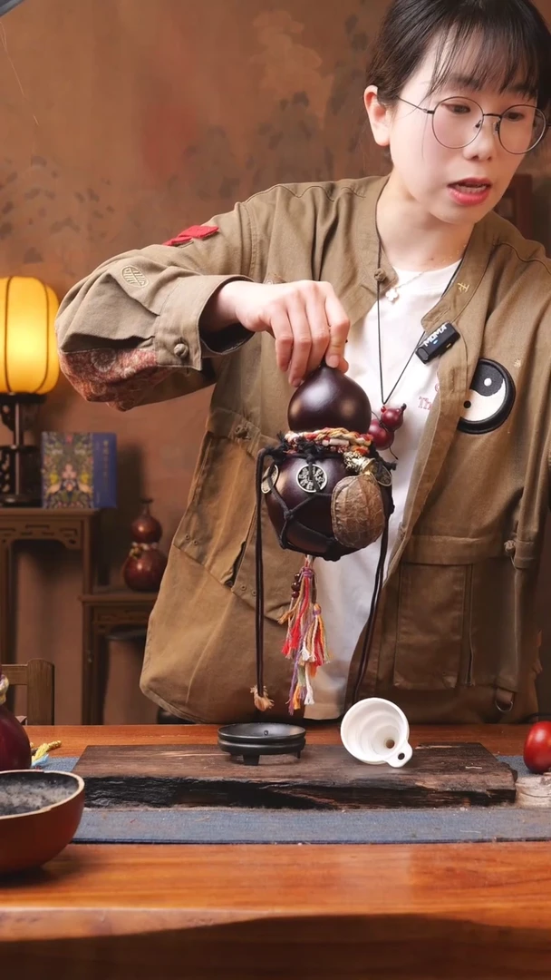 【闪购商品】173号精品大漆葫芦防腐防渗装水茶酒