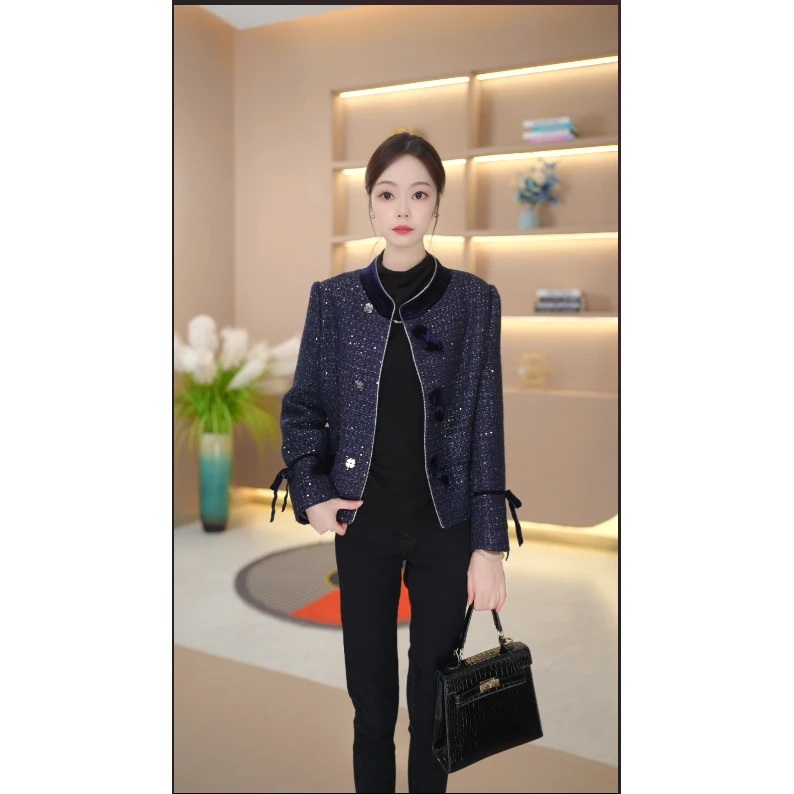 秋装时尚小香风外套气质显瘦新款短款上衣洋气减龄气质外套女