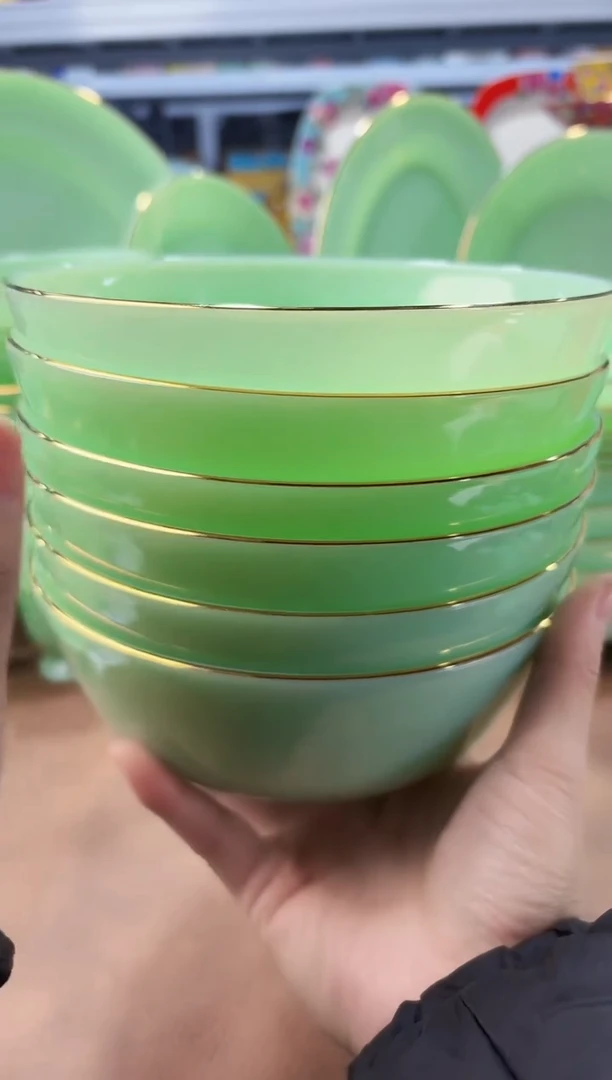 玉瓷6.5英寸面碗6个景德镇陶瓷