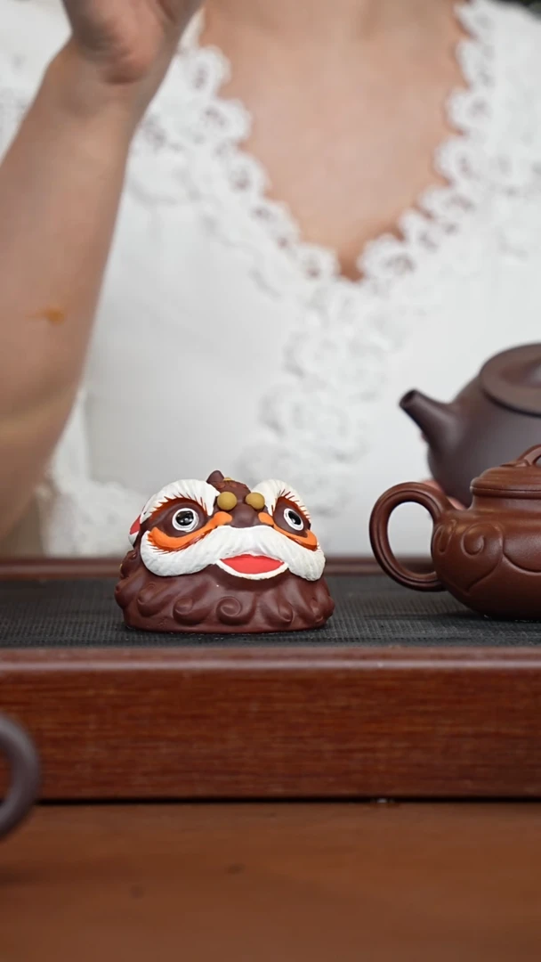 茶壶紫砂布*妮醒狮主人杯