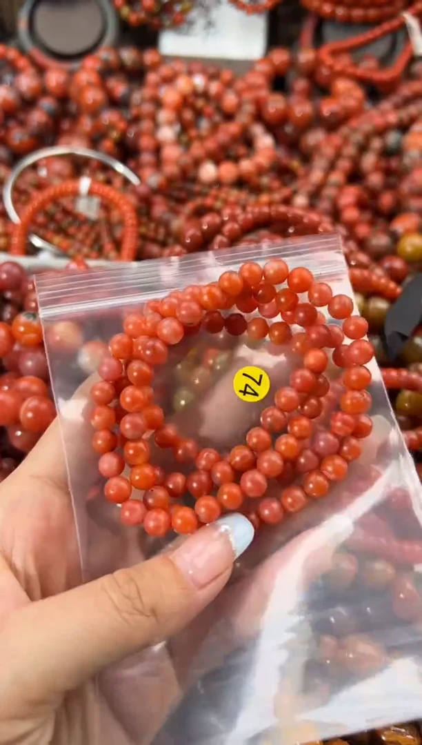 未镶嵌手串南红玛瑙6+