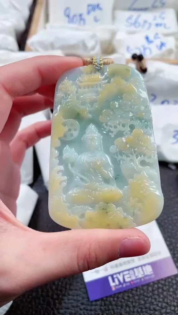 【闪购商品】翡翠颈饰未镶嵌00000469观音