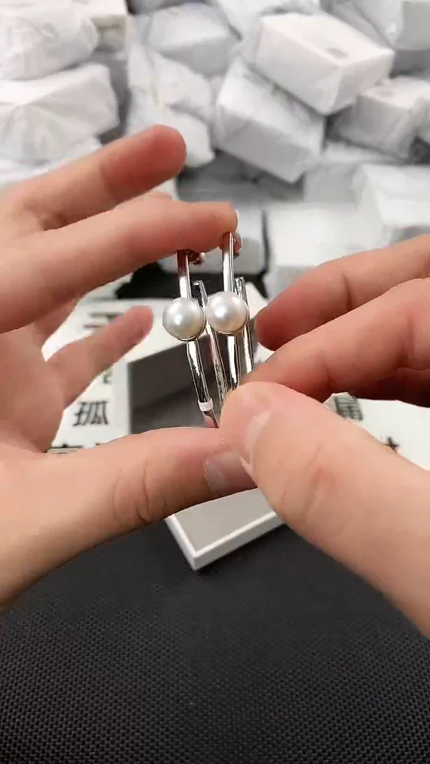 未镶嵌耳饰淡水珍珠ed1064