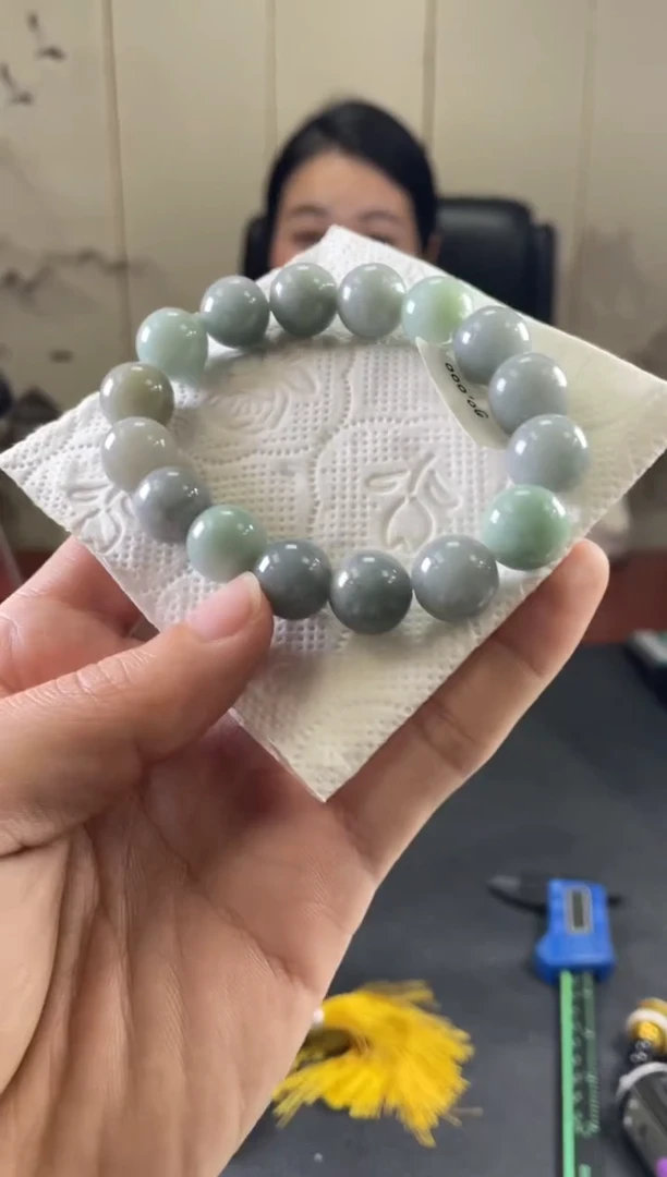 未镶嵌定制翡翠珠串 拍一发一