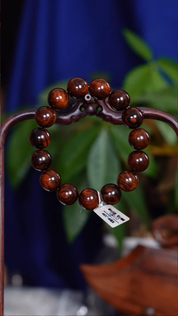 手串/手链黄花梨/降香黄檀方***鹅老料多彩紫油梨1.5