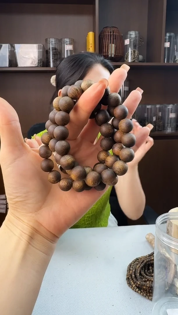 手串沉香1216白奇圆珠单圈多样性发一