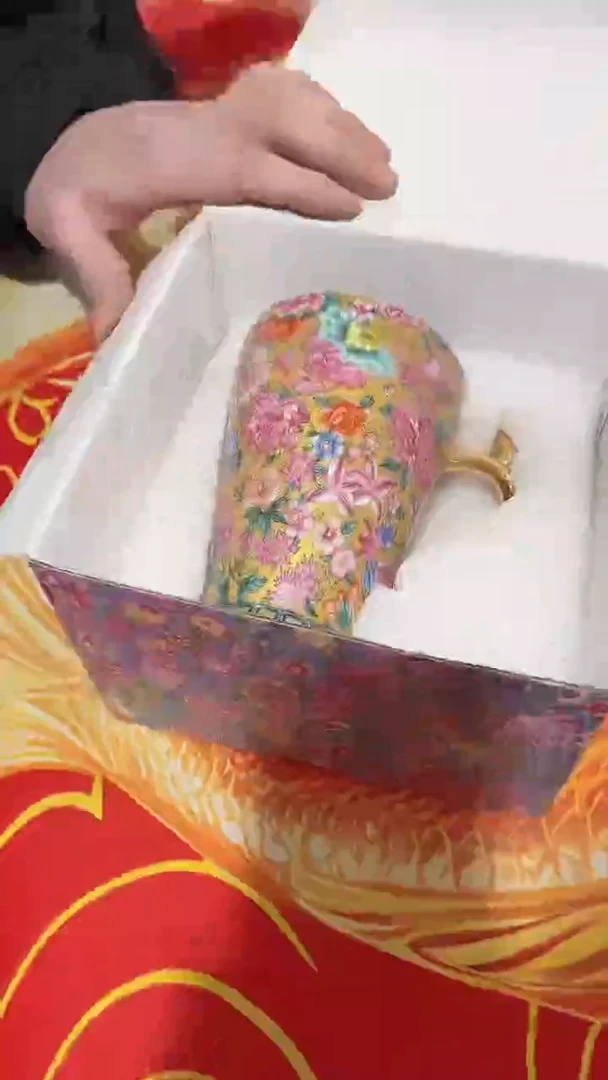 瓷片德艺茶器直播间@@珐琅彩黄可乐