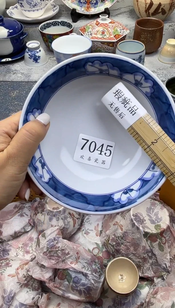 瓷片林**蓝           7045