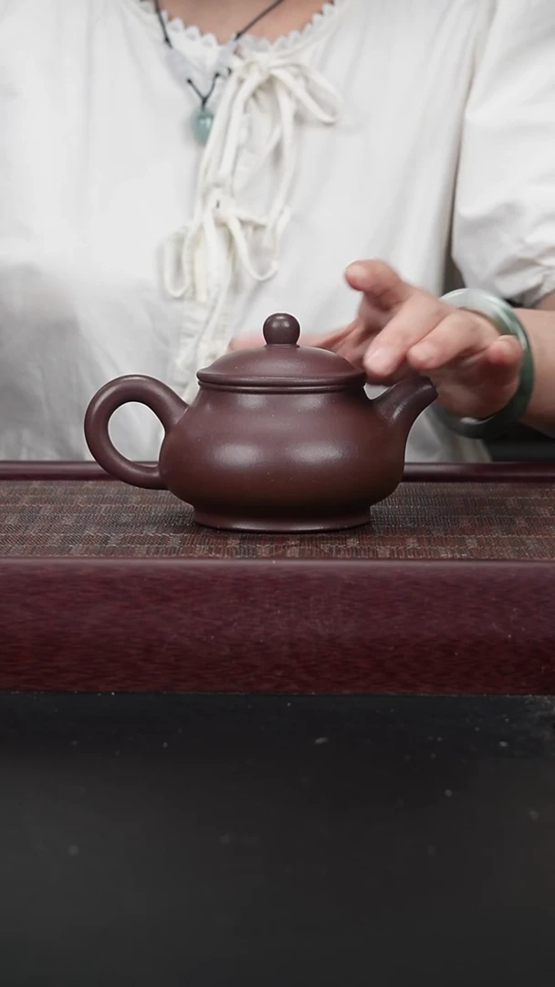 茶壶紫砂jf紫泥 潘壶 260CC