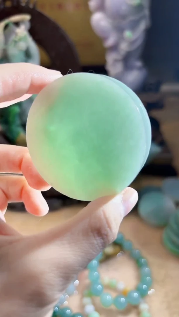 未镶嵌挂件翡翠A货柠优8300