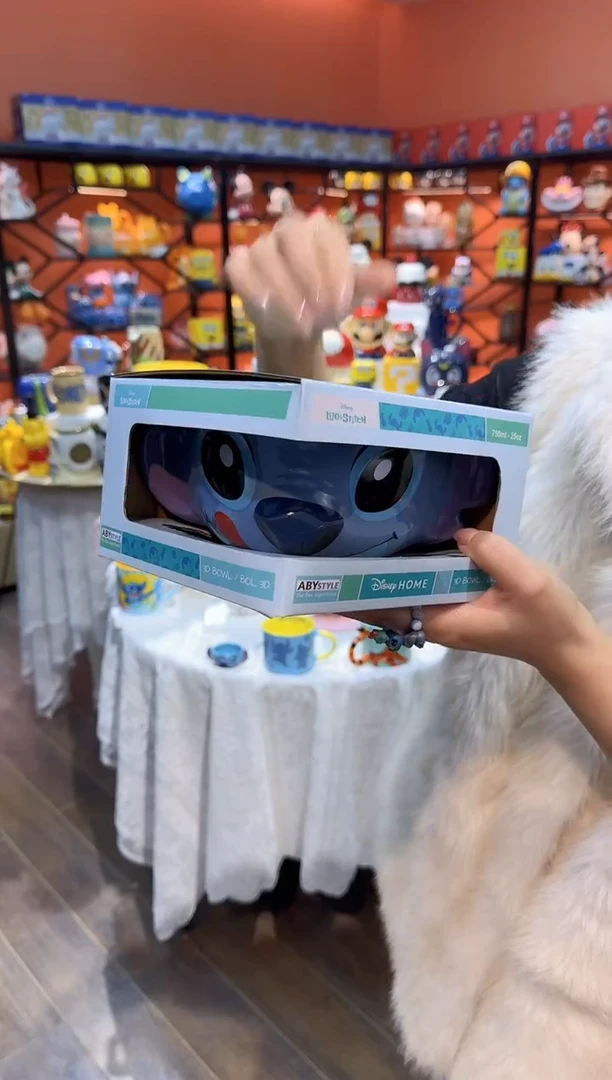 瓷片@@史迪奇水果沙拉碗（礼盒）