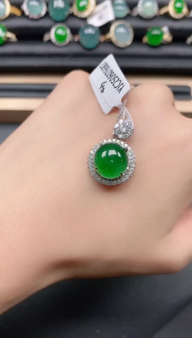 翡翠戒指银S925镶嵌11111
