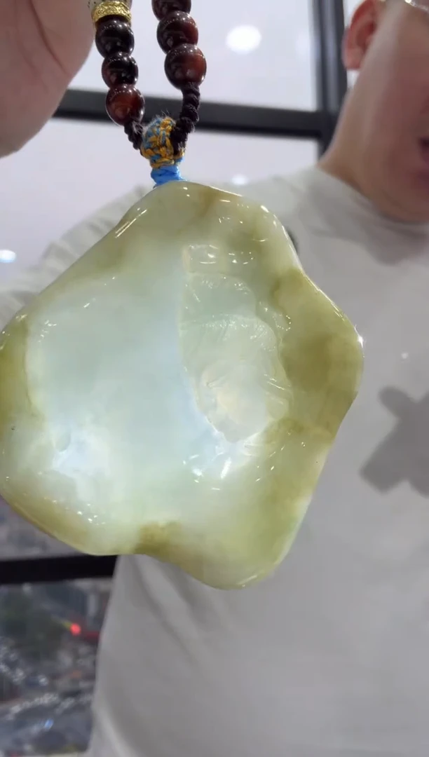 未镶嵌挂件翡翠A货翡翠孤品国雕谢林工
