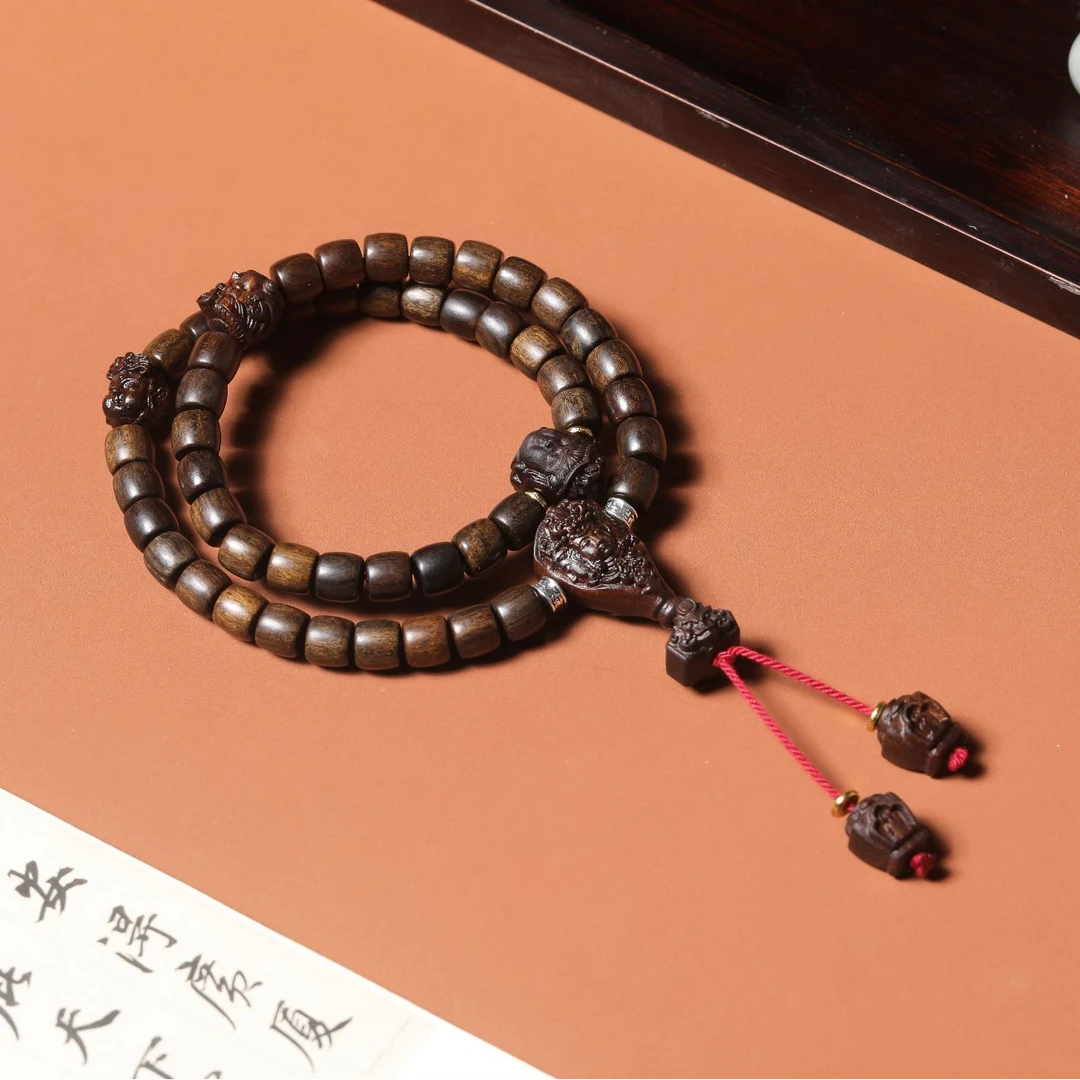 【新春如意】新款三面佛双圈手持  精工成品木串 赠送收纳袋