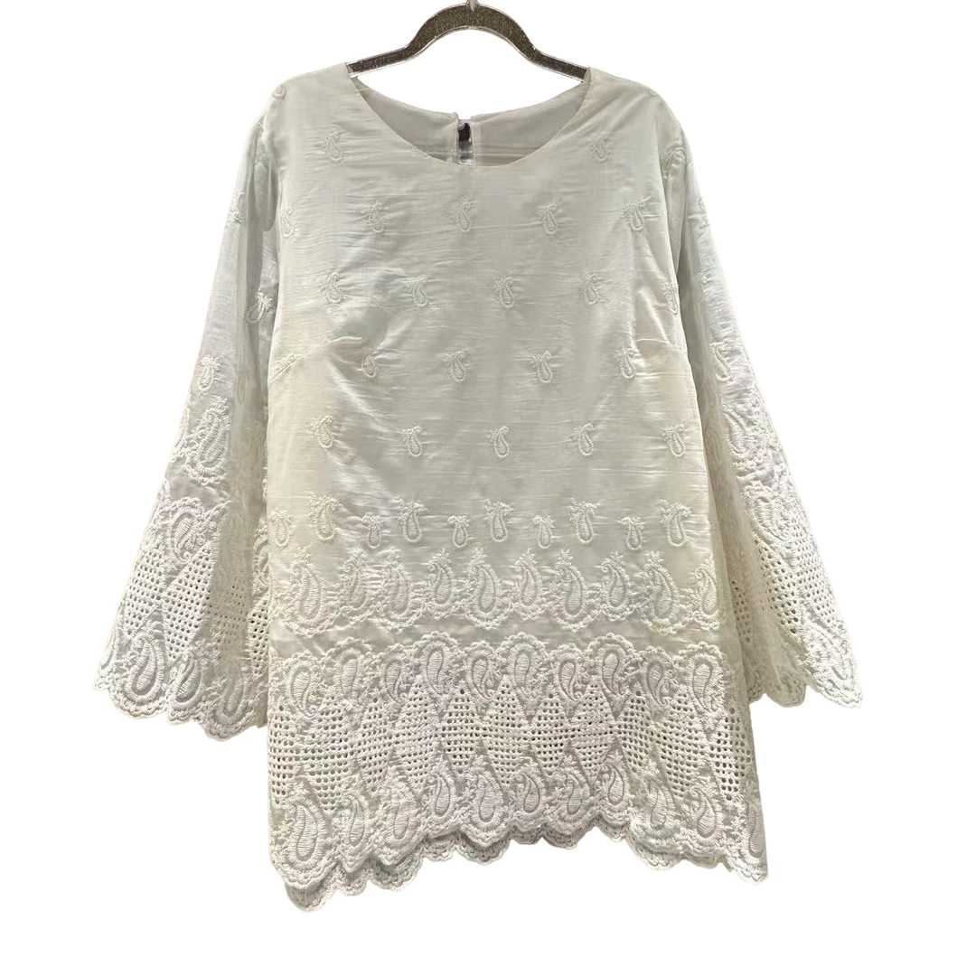 8868#新款新中式《风来清瑾》女士高级感绣花气质百搭复古宽松上衣