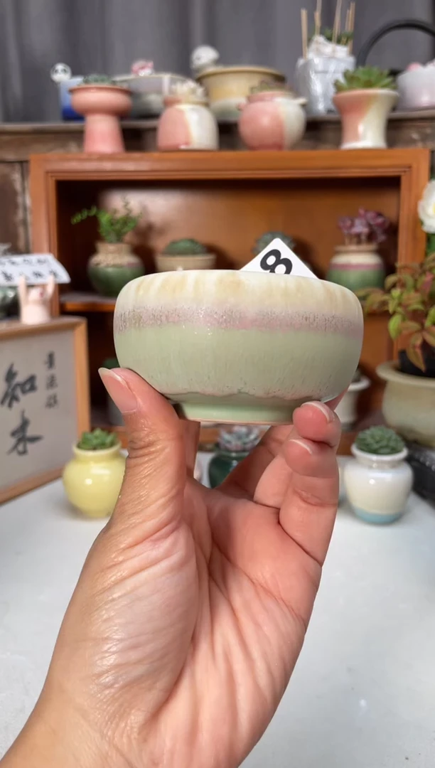 瓷片098知木小方花盆编号