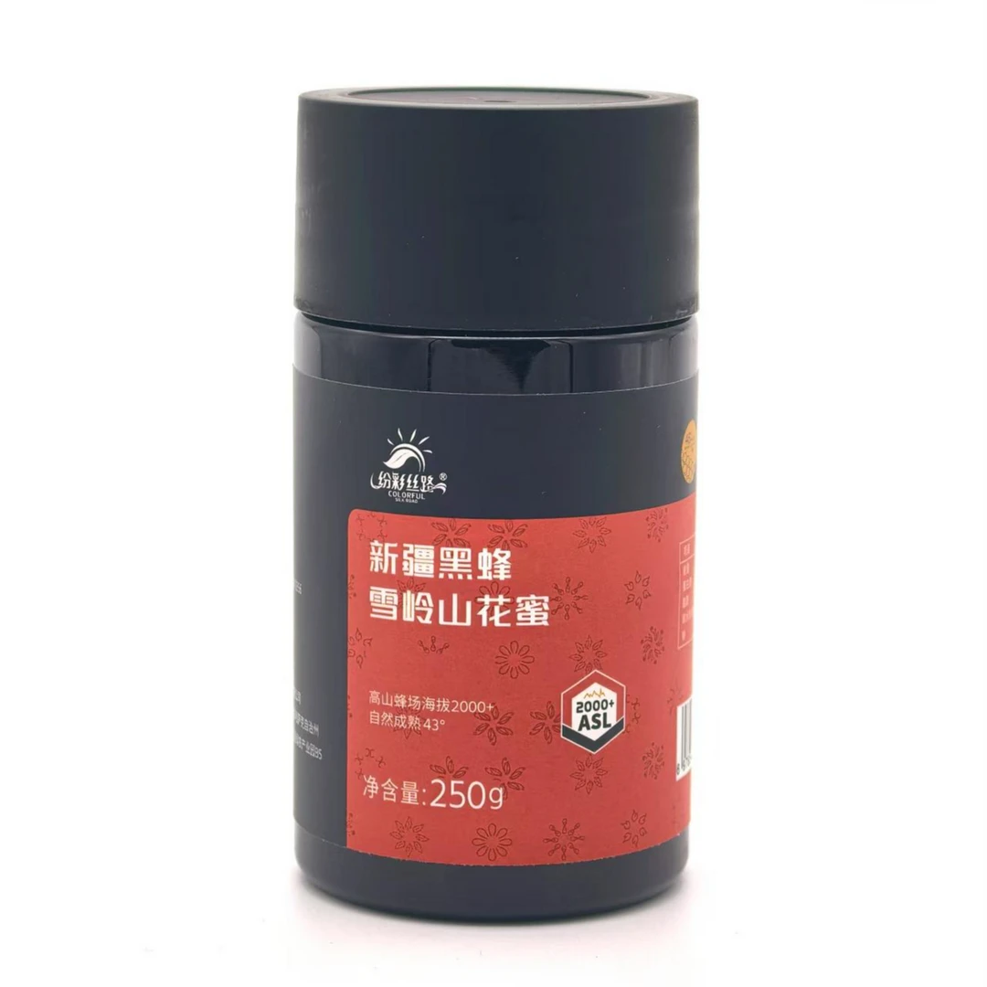 新疆黑蜂 雪岭山花蜜250g/瓶