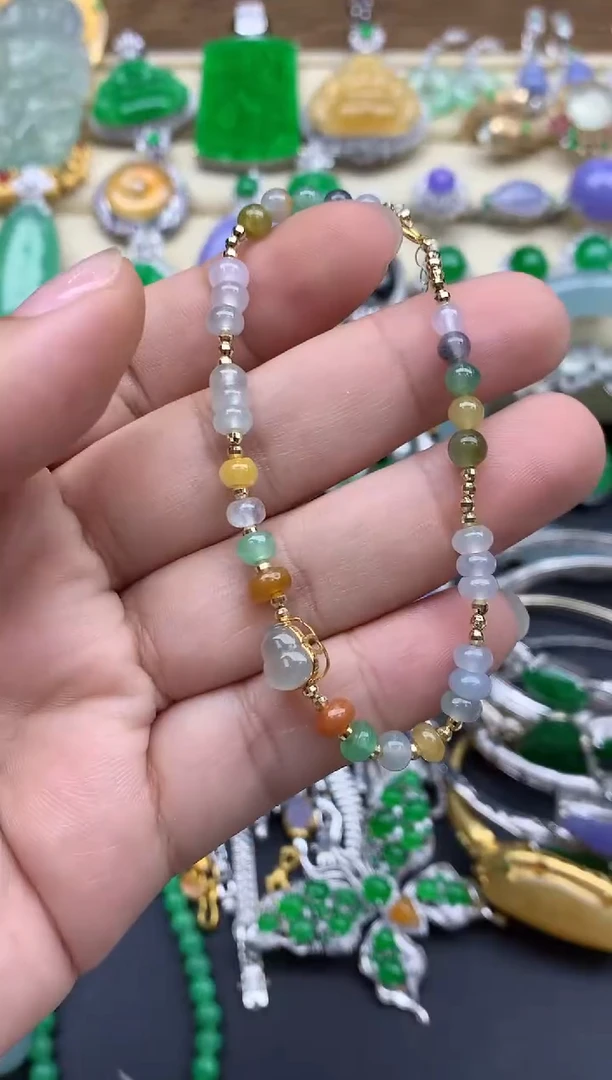 未镶嵌手链翡翠382-春日珠宝