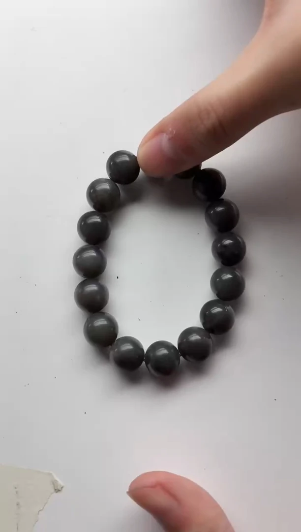 未镶嵌手链和田玉浓烟紫