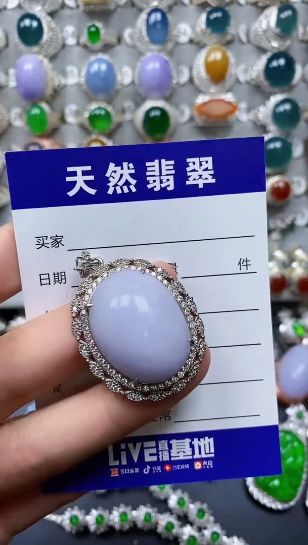 【闪购商品】翡翠颈饰银S925镶嵌0548