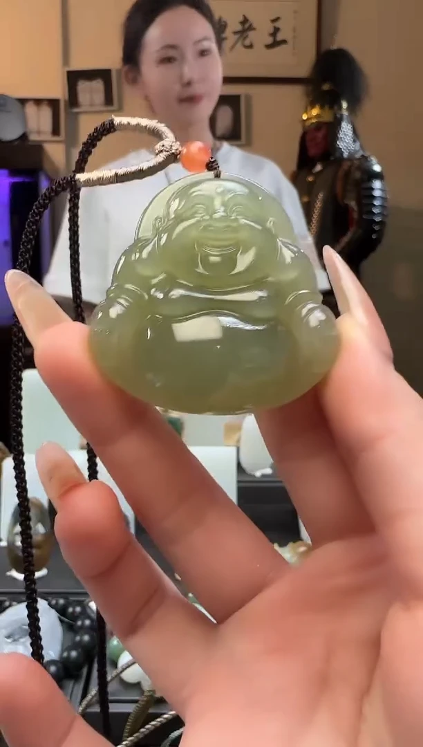【闪购商品】和田玉晴水佛公未镶嵌吊坠