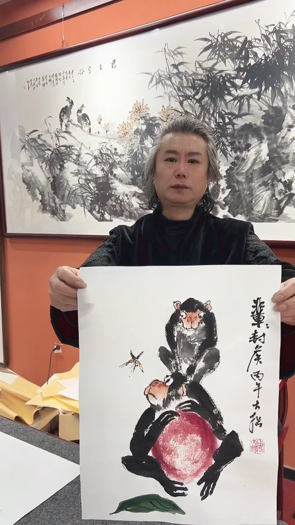 国画周大拙/国画/花鸟