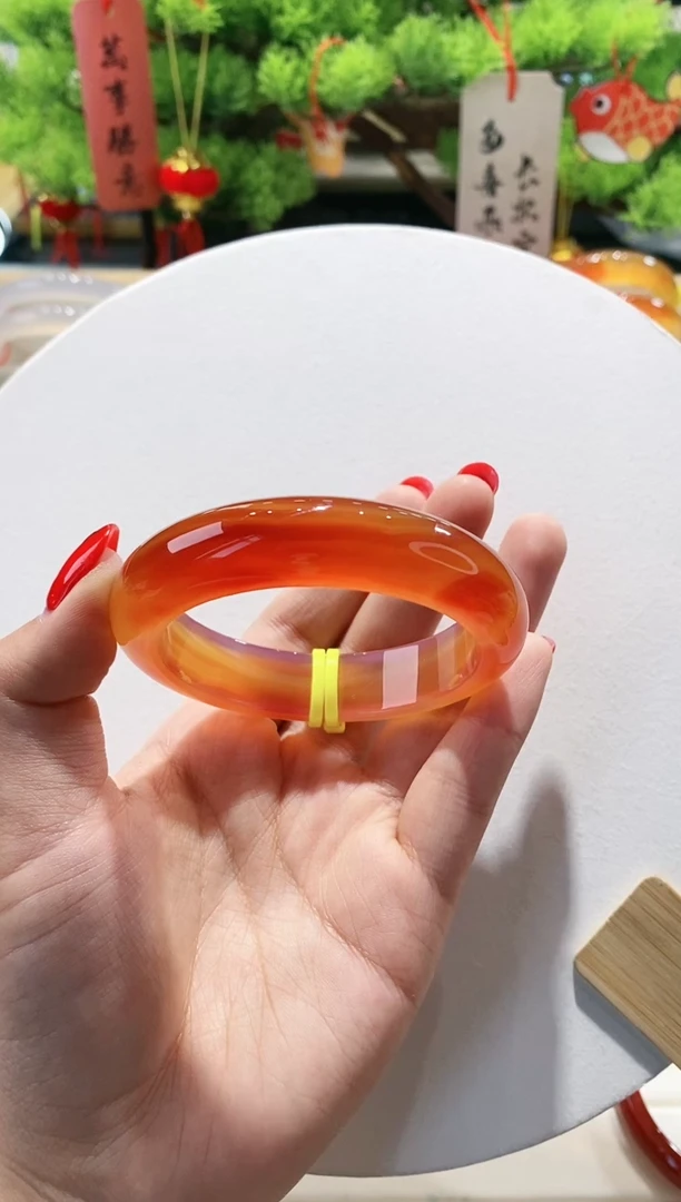 【闪购商品】玛瑙/玉髓手镯未镶嵌81-54+